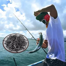 Kit Pesca: 600 Anzóis nos Tamanhos 3 ao 12 com Estojo de Armazenamento