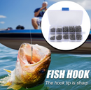 Kit Pesca: 600 Anzóis nos Tamanhos 3 ao 12 com Estojo de Armazenamento