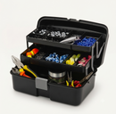 MALETA CAMPEÃ DE VENDAS Multiuso CAIXA PESCA com 2 Bandejas Ferramentas, Caixa Organizadora