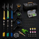 Kit De Pesca Completo 3 Varas+molinetes+acessórios